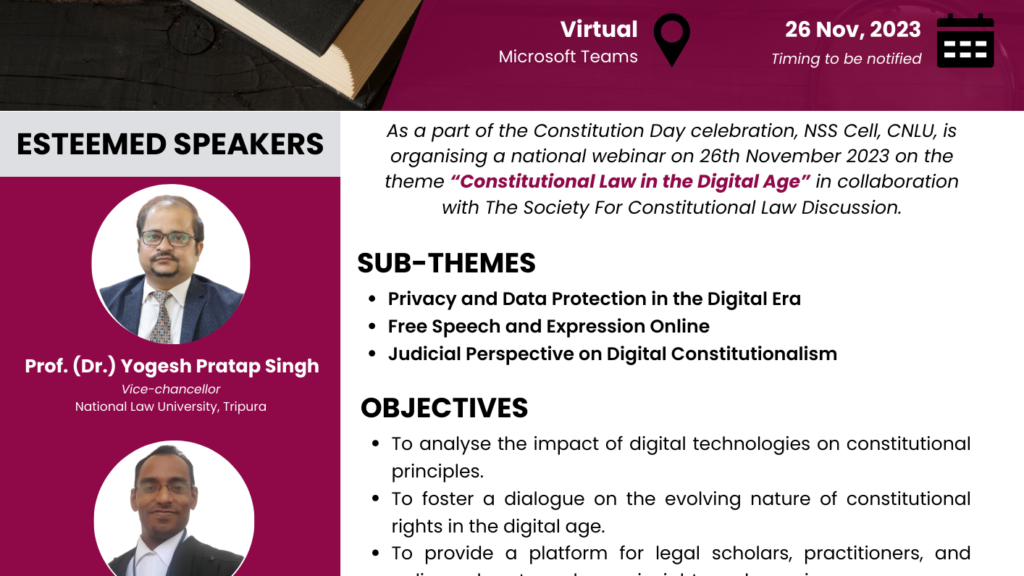 National Webinar on Constitutional Law in the Digital Age